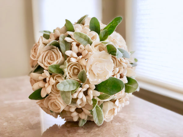 Two dozen natural bridal bouquet